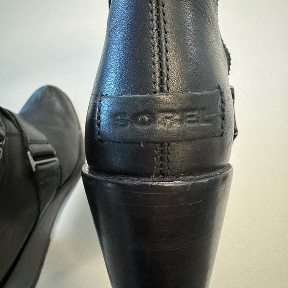 Sorel Winter WATERPROOF Leather Wedge Boots 7.5 - Picture 6 of 10